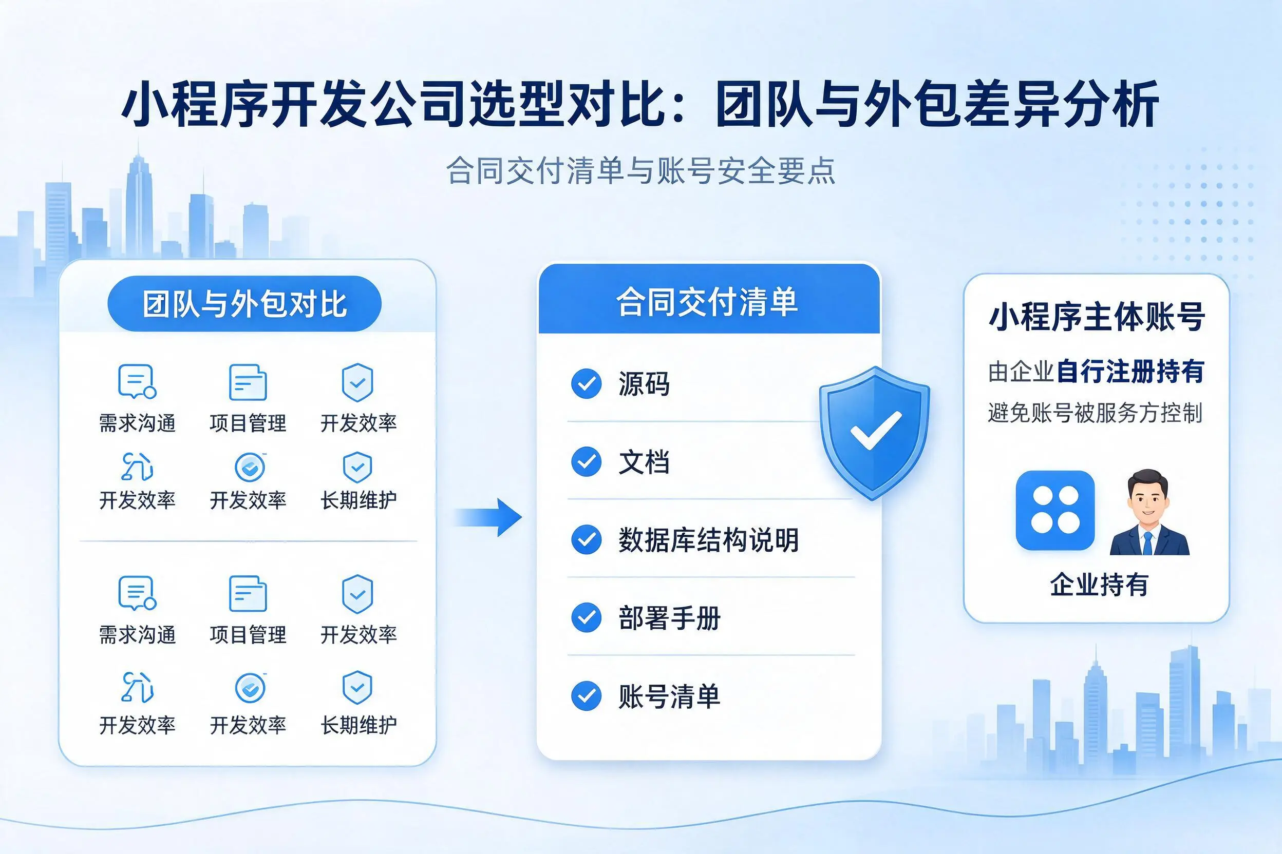 白杨小程序开发公司选型对比:团队与外包差异分析