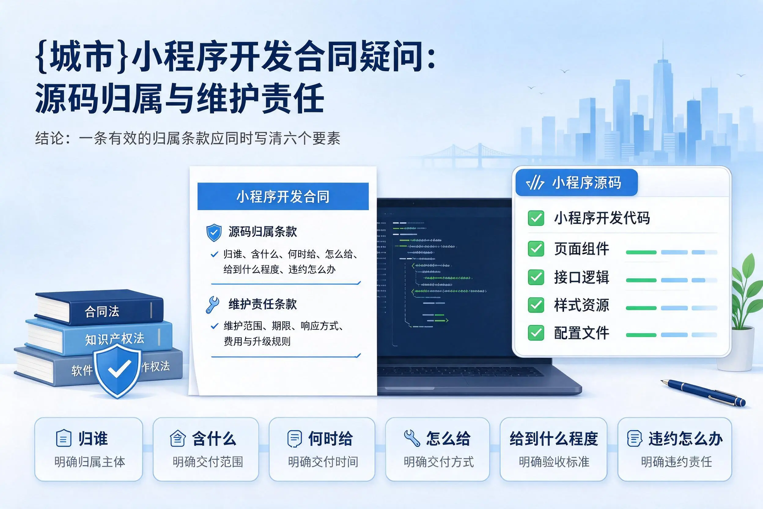 白杨小程序开发合同疑问：源码归属与维护责任