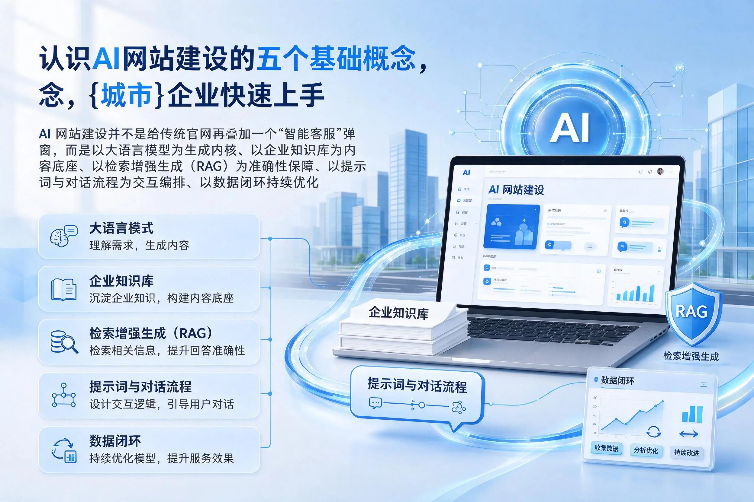 认识AI网站建设的五个基础概念，白杨企业快速上手
