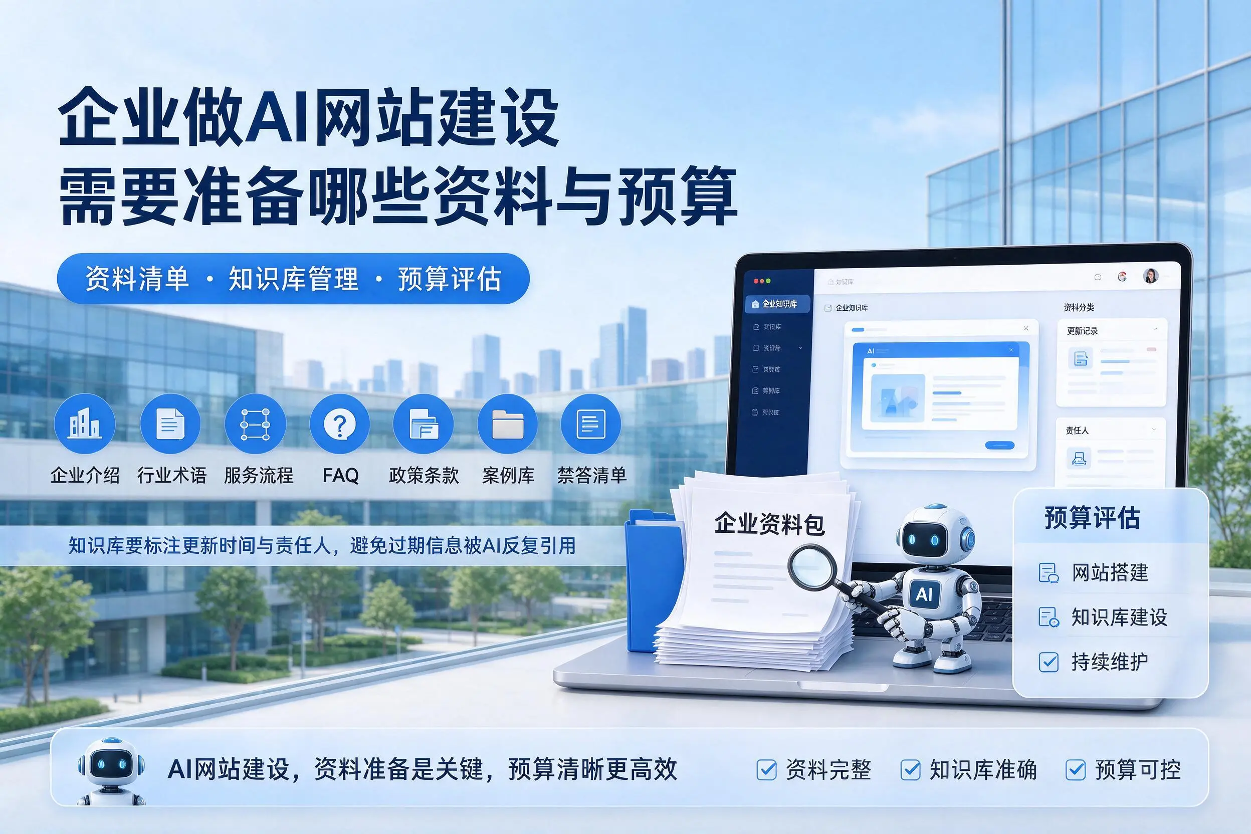 白杨企业做AI网站建设需要准备哪些资料与预算